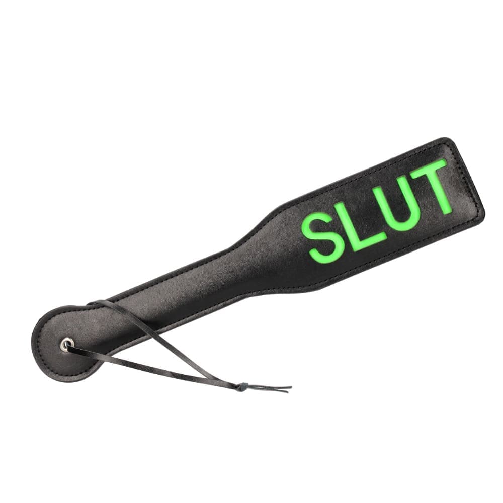 Палка Ouch! със светещ в тъмното надпис Slut