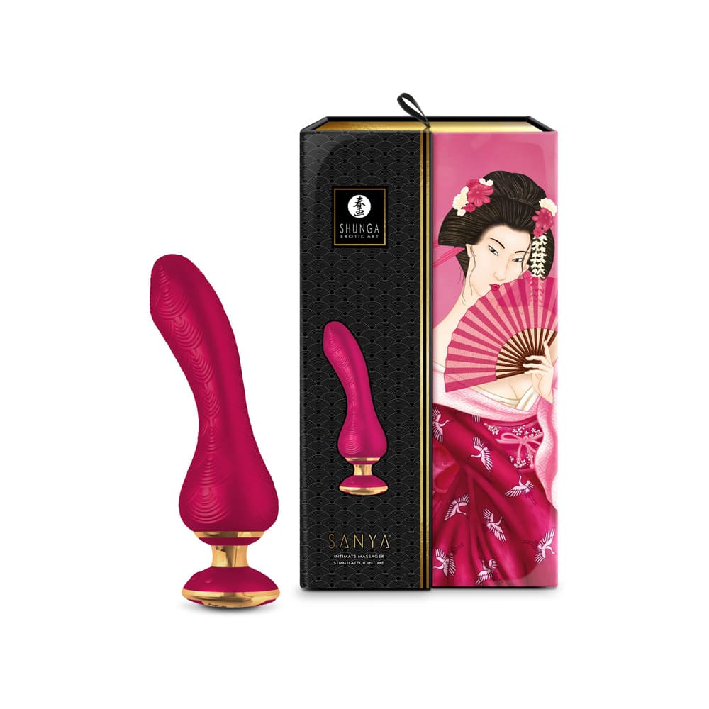 Shunga Sanya Интимен масажор, малина